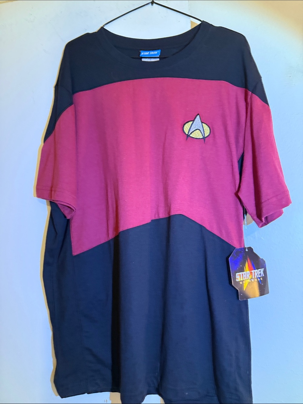 Men’s Star Trek Red & Black Command Short Sleeve Shirt